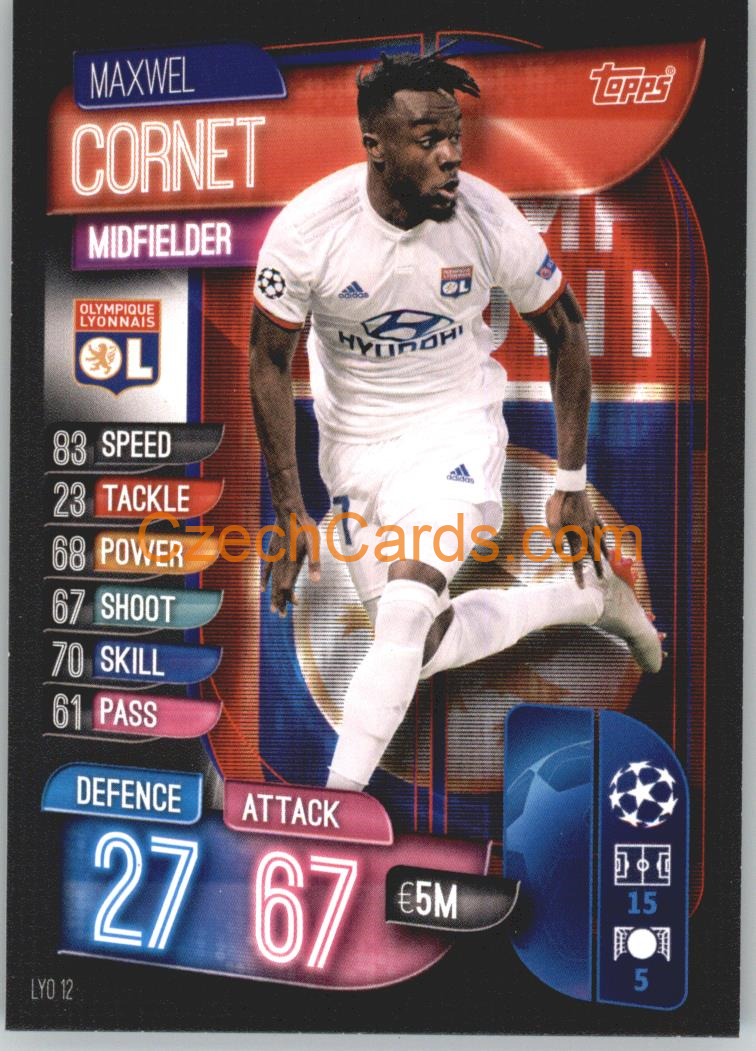 Maxwel Cornet 2019/20 Topps Match Attax #LYO 12