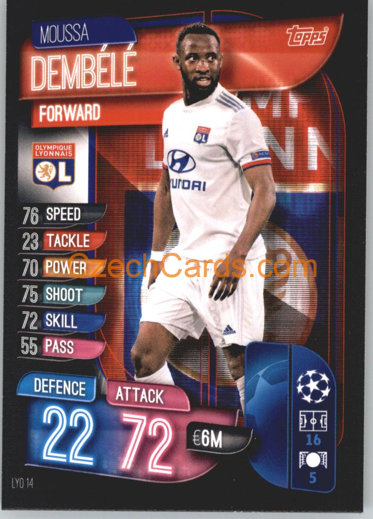 Moussa Dembélé 2019/20 Topps Match Attax #LYO 14