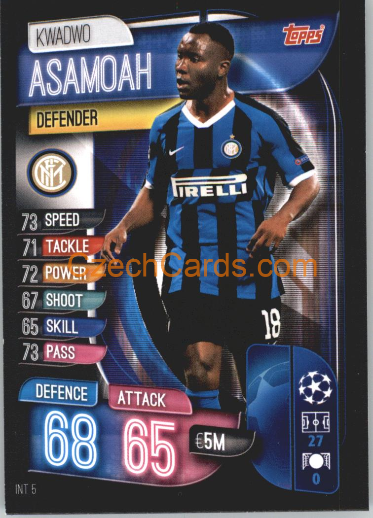 Kwadwo Asamoah 2019/20 Topps Match Attax #INT 5