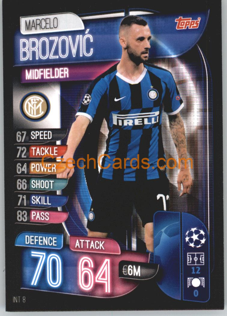 Marcelo Brozović 2019/20 Topps Match Attax #INT 8