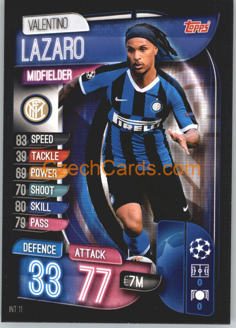 Valentino Lazaro 2019/20 Topps Match Attax #INT 11