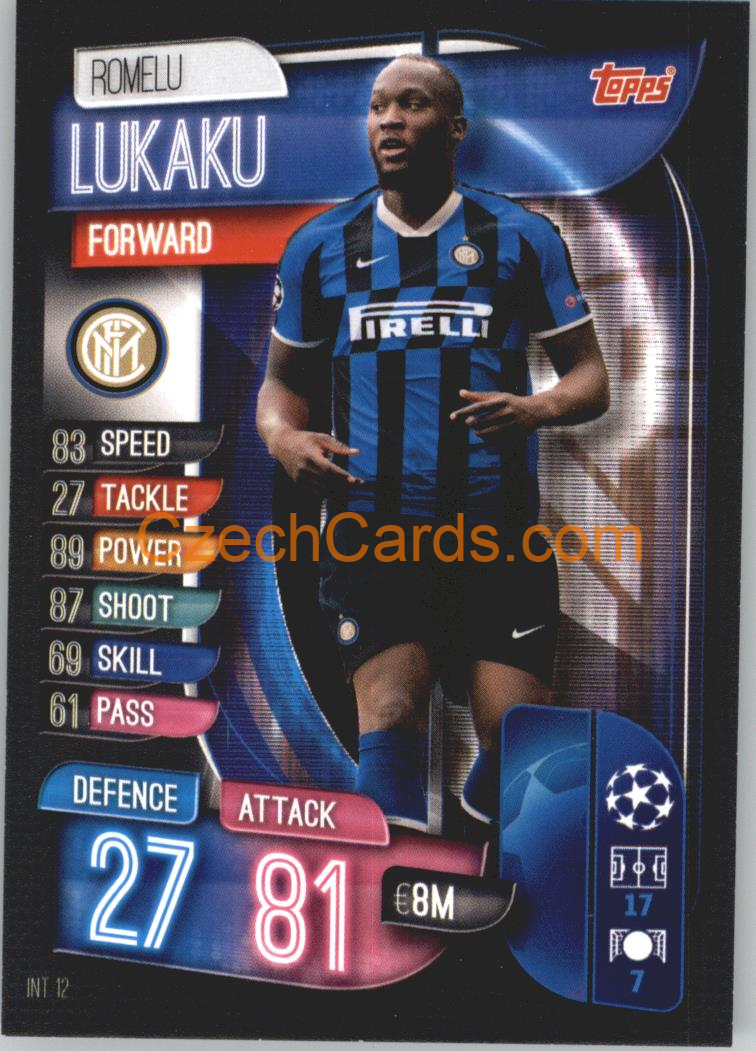 Romelu Lukaku 2019/20 Topps Match Attax #INT 12