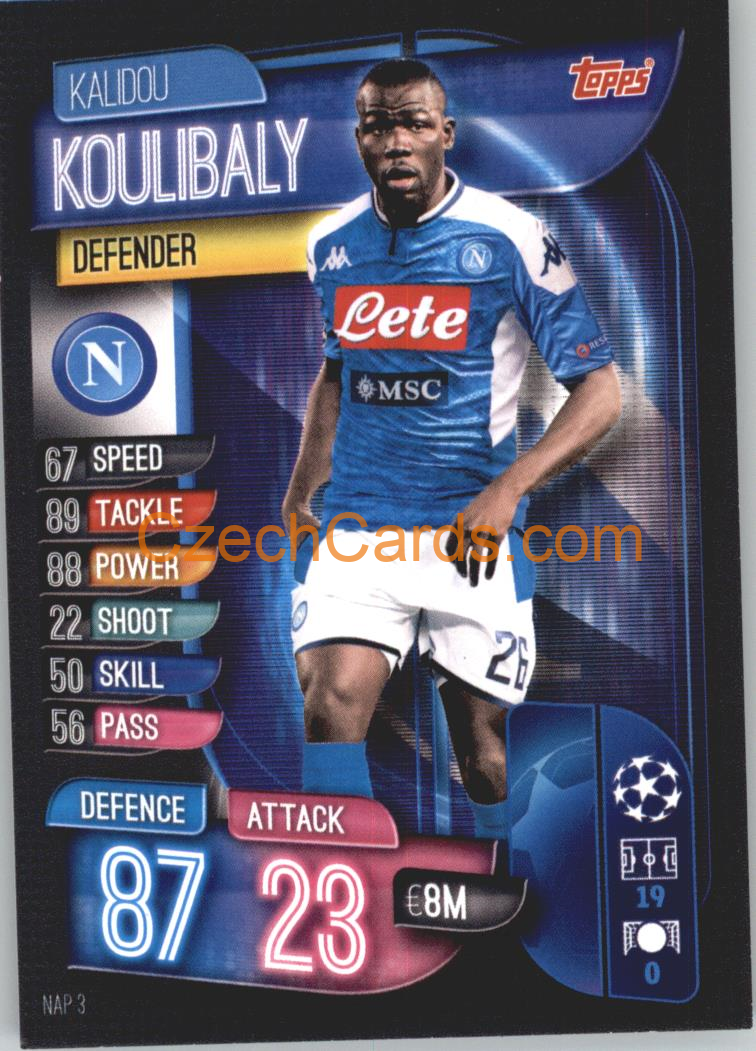 Kalidou Koulibaly 2019/20 Topps Match Attax #NAP 3