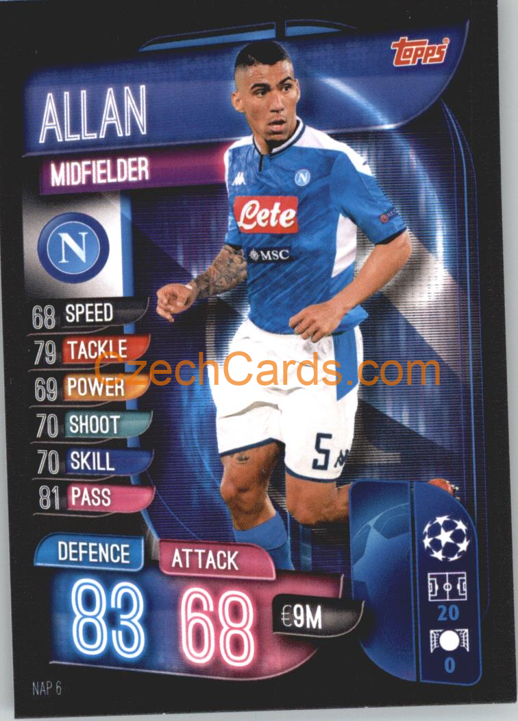 Allan 2019/20 Topps Match Attax #NAP 6