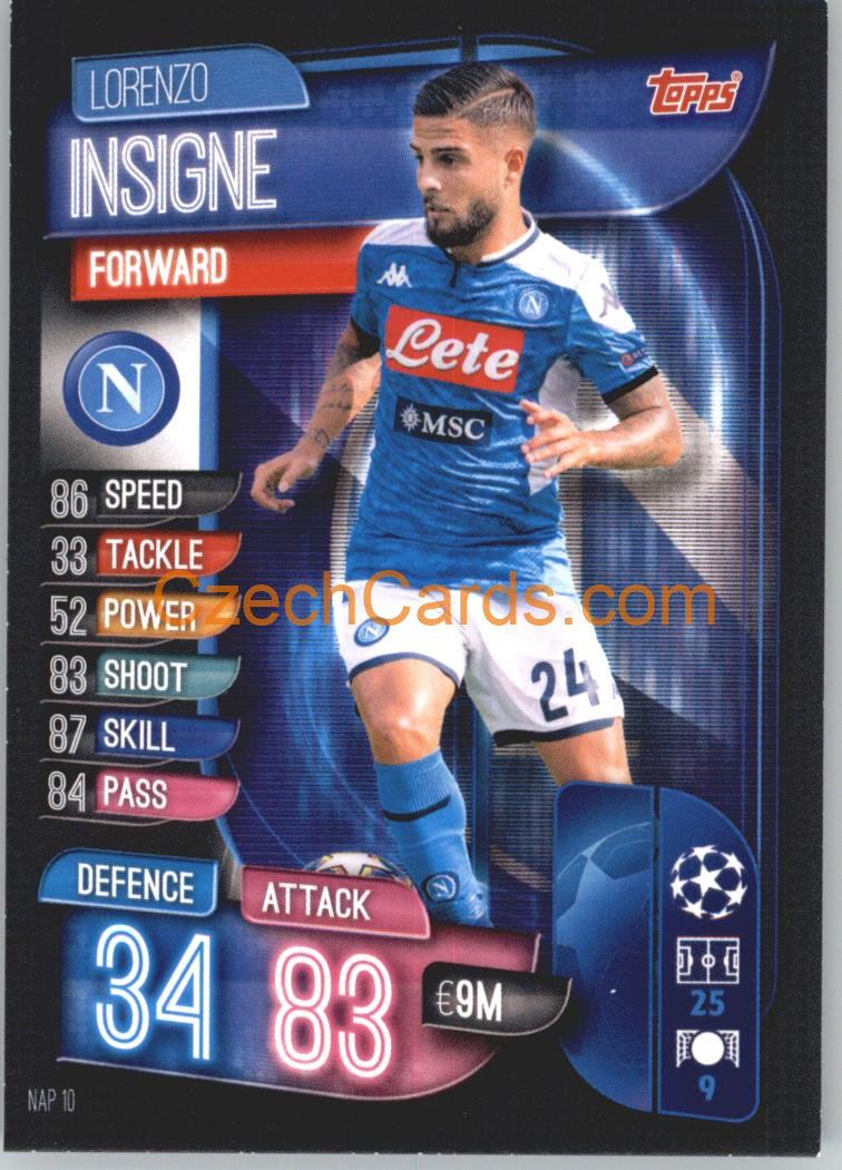 Lorenzo Insigne 2019/20 Topps Match Attax #NAP 10