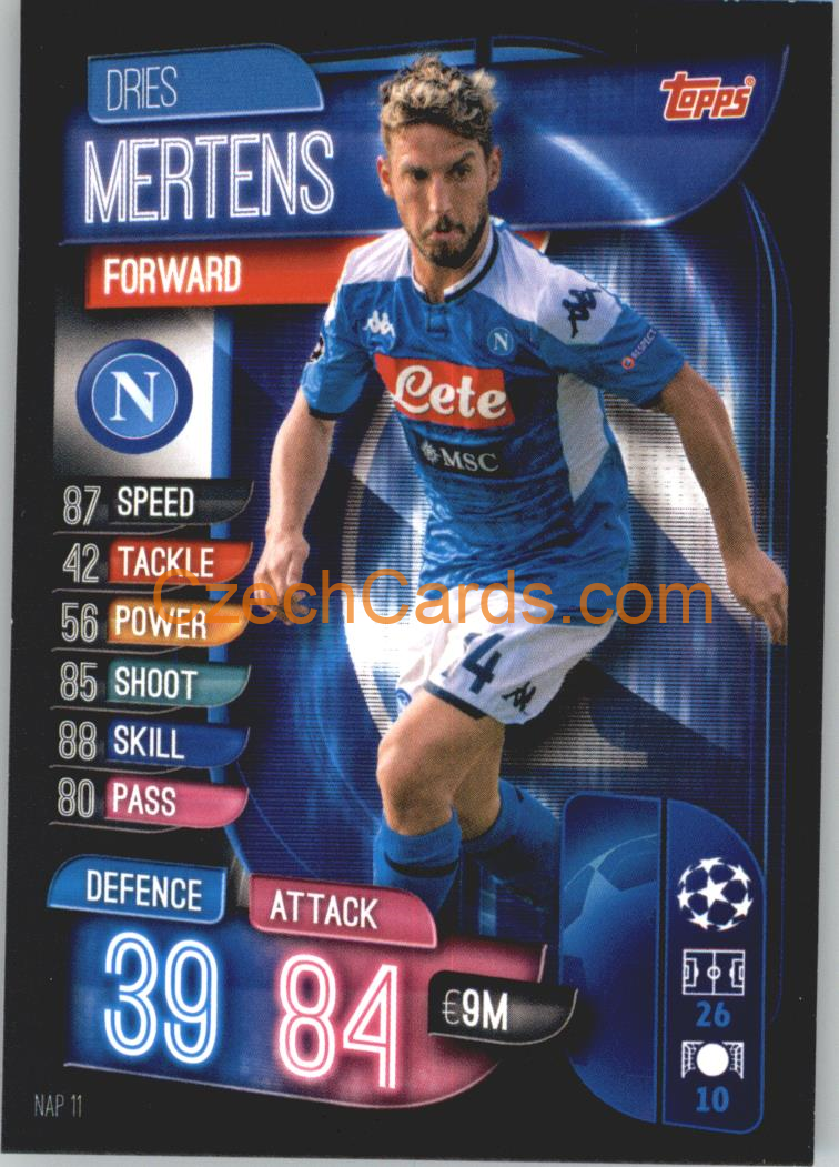 Dries Mertens 2019/20 Topps Match Attax #NAP 11