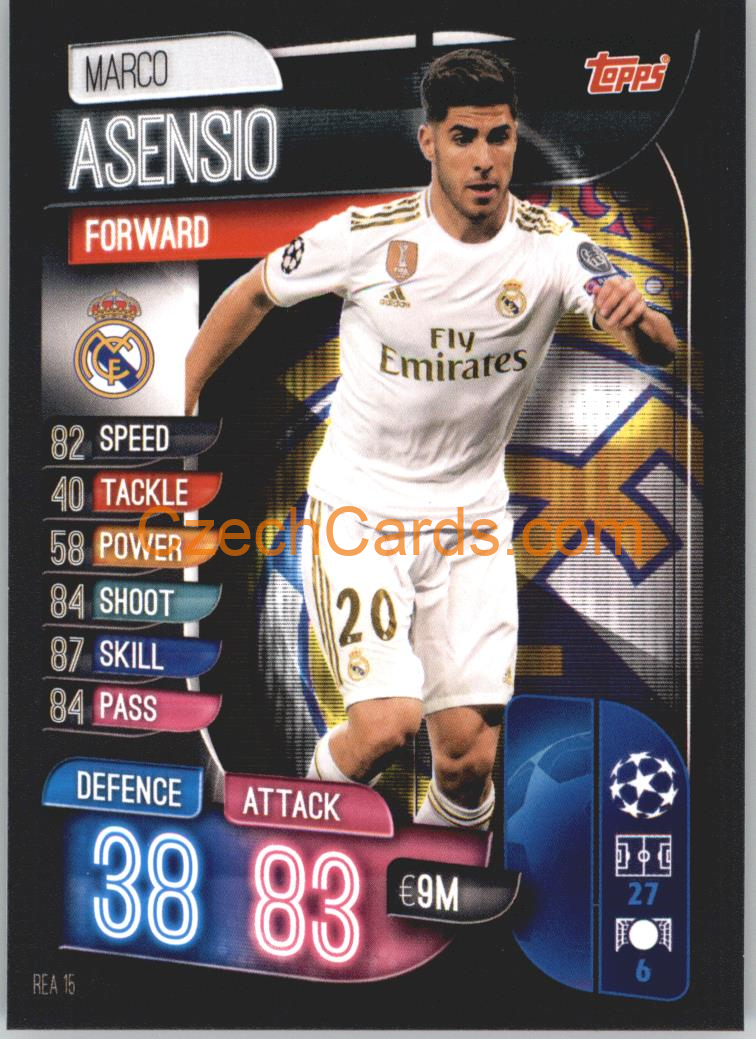 Marco Asensio 2019/20 Topps Match Attax #REA 15