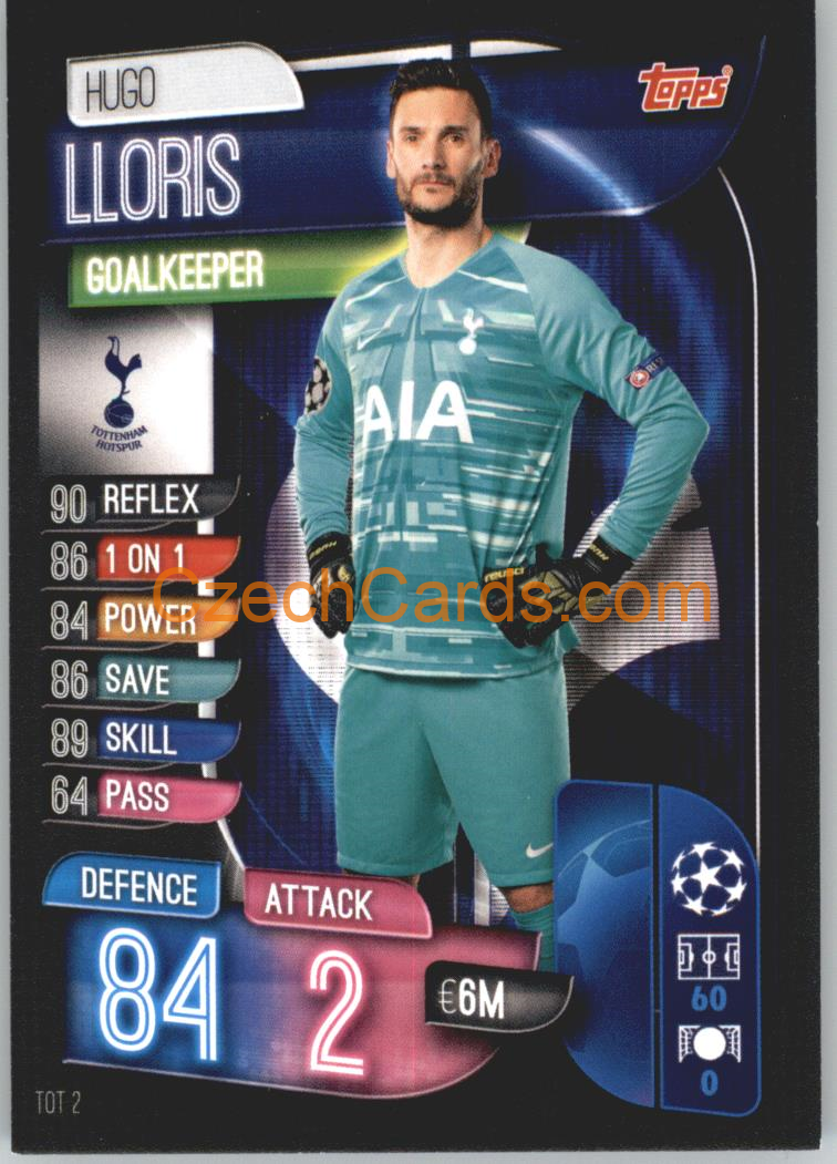 Hugo Lloris 2019/20 Topps Match Attax #TOT 2