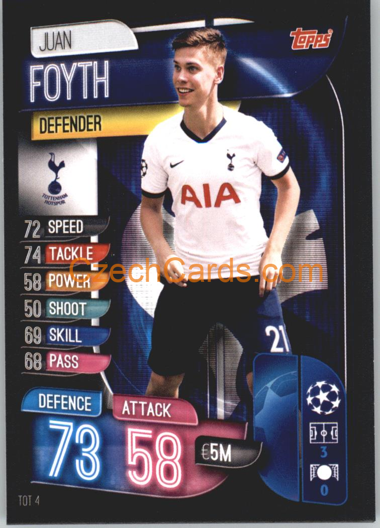 Juan Foyth 2019/20 Topps Match Attax #TOT 4