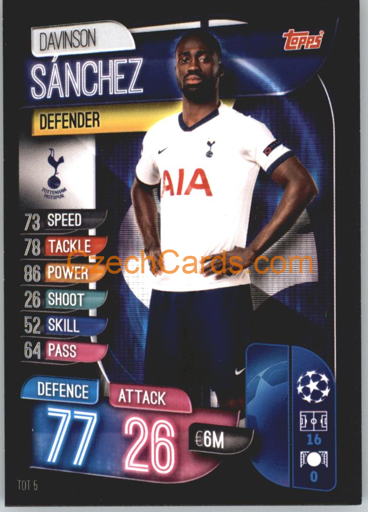 Davinson Sanchez 2019/20 Topps Match Attax #TOT 5
