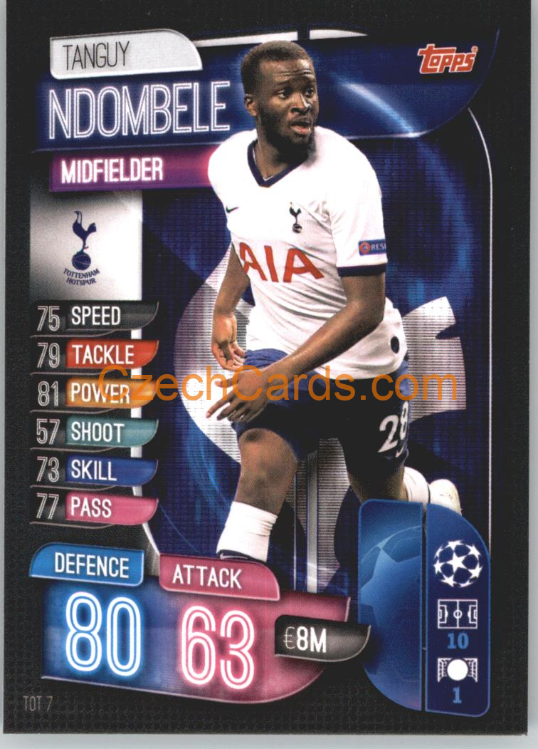 Tanguy Ndombele 2019/20 Topps Match Attax #TOT 7