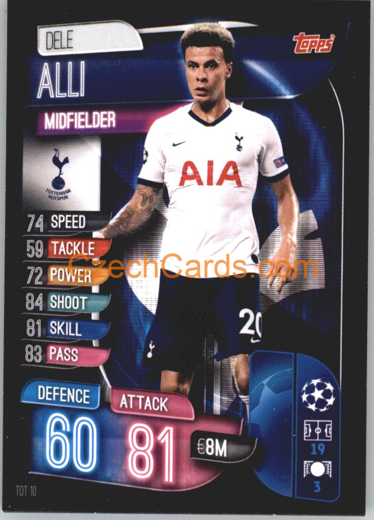 Dele Alli 2019/20 Topps Match Attax #TOT 10