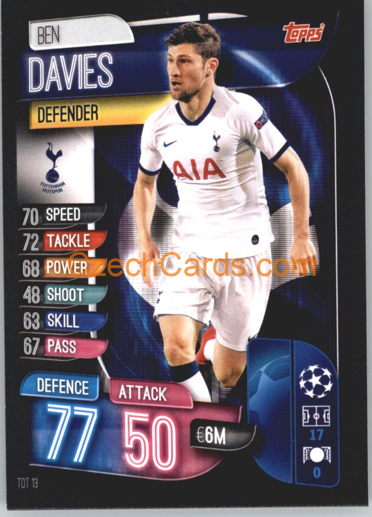Ben Davies 2019/20 Topps Match Attax #TOT 13