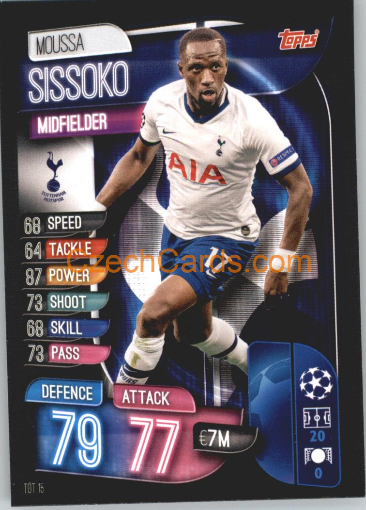 Moussa Sissoko 2019/20 Topps Match Attax #TOT 15