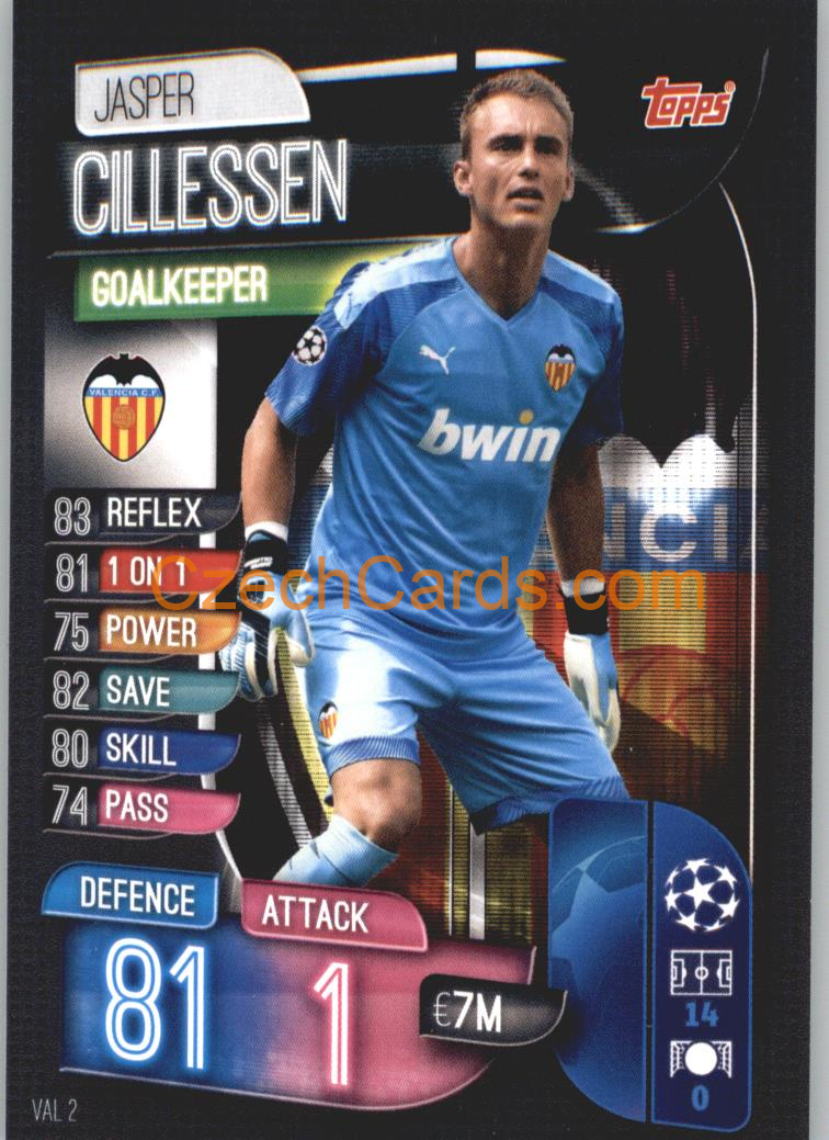 Jasper Cillessen 2019/20 Topps Match Attax #VAL 2