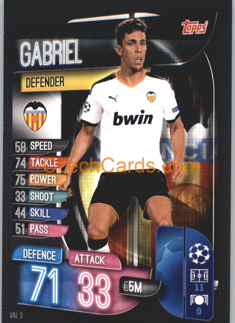 Gabriel Paulista 2019/20 Topps Match Attax #VAL 3
