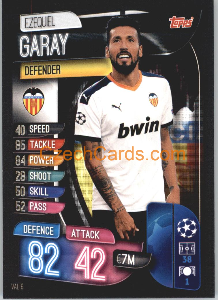 Ezequiel Garay 2019/20 Topps Match Attax #VAL 6