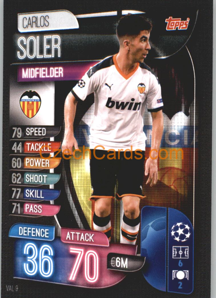 Carlos Soler 2019/20 Topps Match Attax #VAL 9