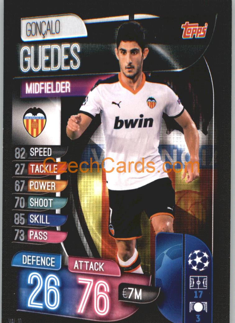 Gonçalo Guedes 2019/20 Topps Match Attax #VAL 10