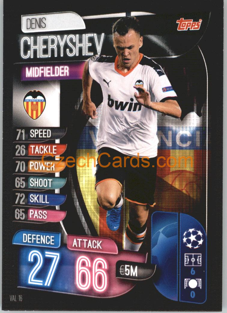 Denis Cheryshev 2019/20 Topps Match Attax #VAL 16