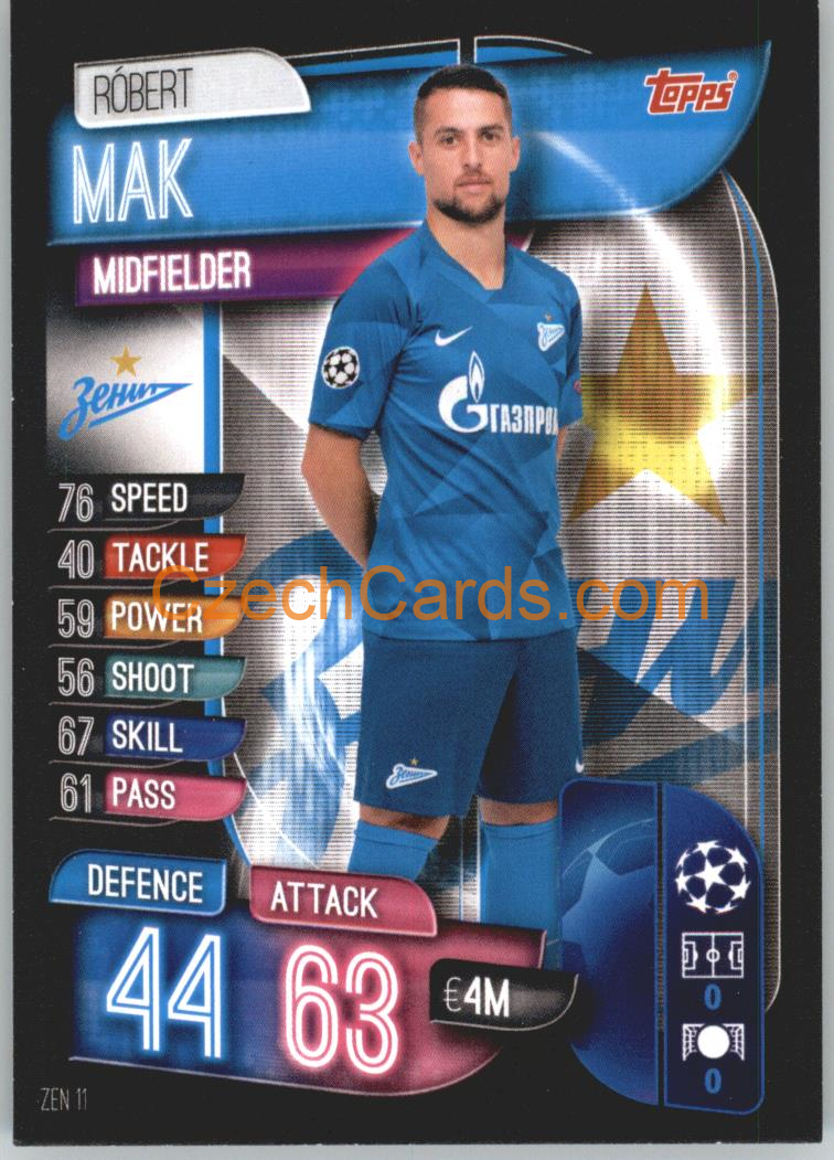 Róbert Mak 2019/20 Topps Match Attax #ZEN 11