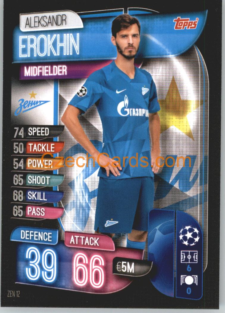 Aleksandr Erokhin 2019/20 Topps Match Attax #ZEN 12