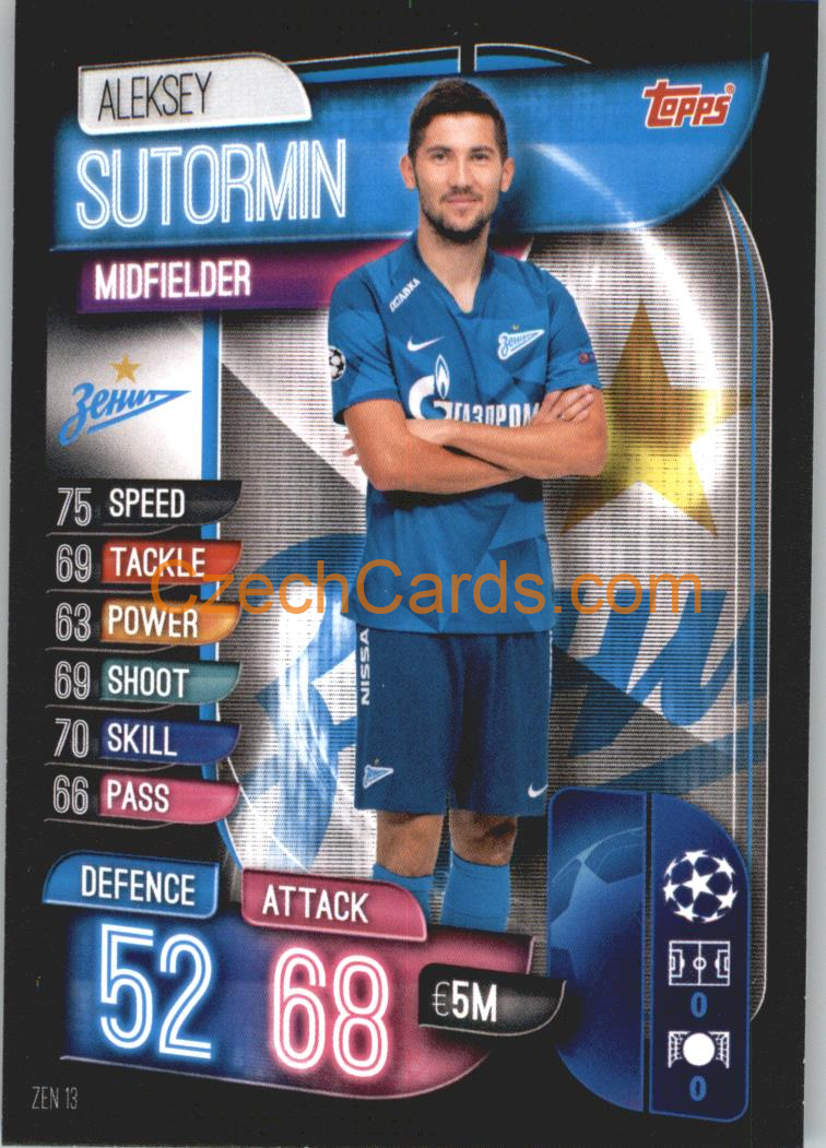 Aleksei Sutormin 2019/20 Topps Match Attax #ZEN 13