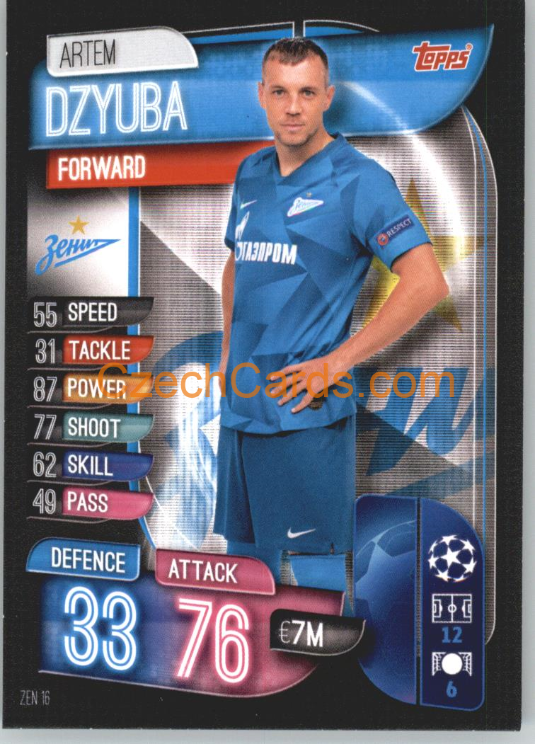Artem Dzyuba 2019/20 Topps Match Attax #ZEN 16