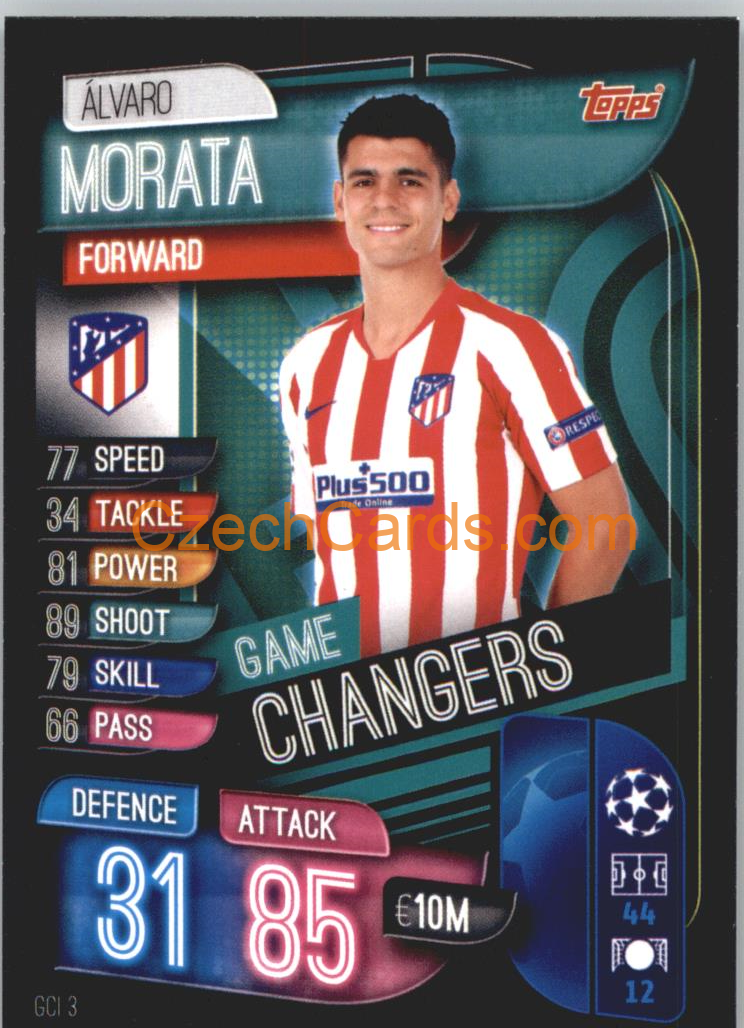 Alvaro Morata 2019/20 Topps Match Attax Game Changer #GSI 3