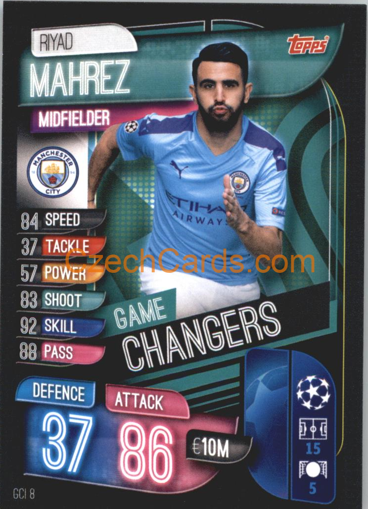 Riyad Mahrez 2019/20 Topps Match Attax Game Changer #GSI 8