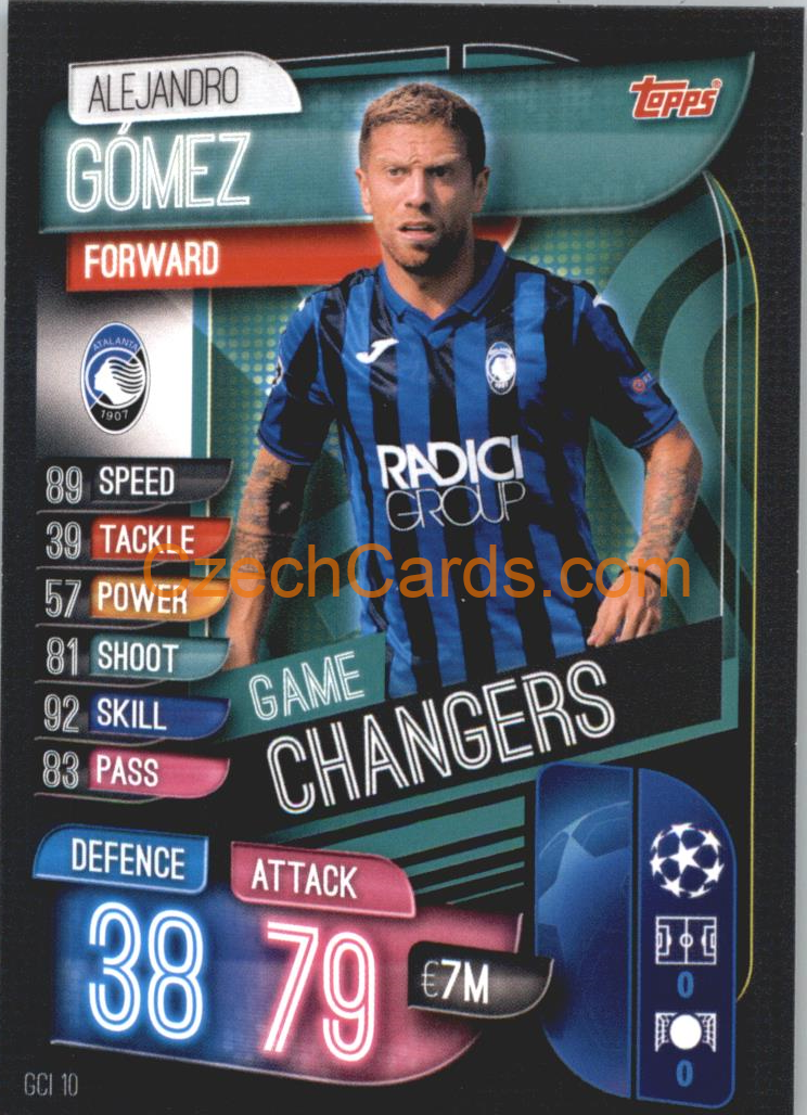 Alejandro Gómez 2019/20 Topps Match Attax Game Changer #GSI 10