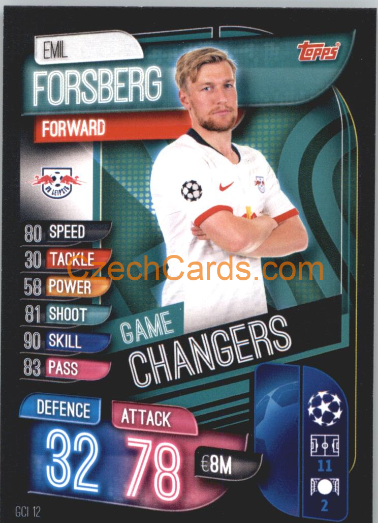 Emil Forsberg 2019/20 Topps Match Attax Game Changer #GSI 12