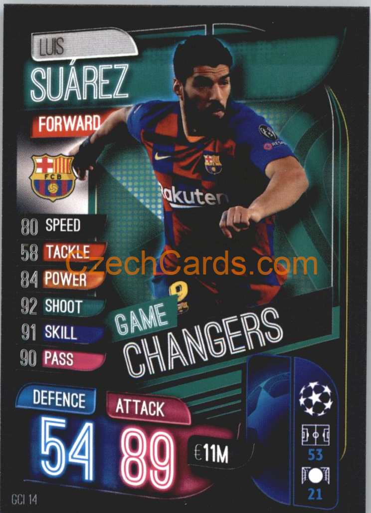 Luis Suarez 2019/20 Topps Match Attax Game Changer #GSI 14