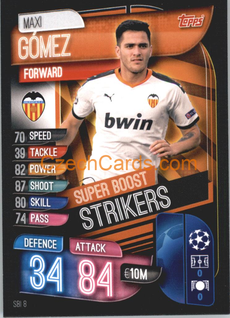 Maxi Gómez 2019/20 Topps Match Attax Super Boost Strikers #SBI 8