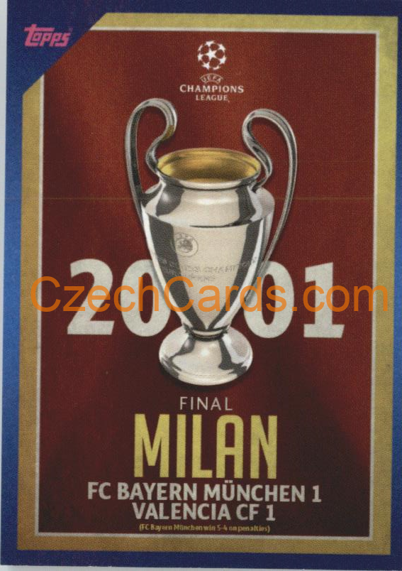 2001 Final Milan 2021/22 Topps UCL Sticker #13