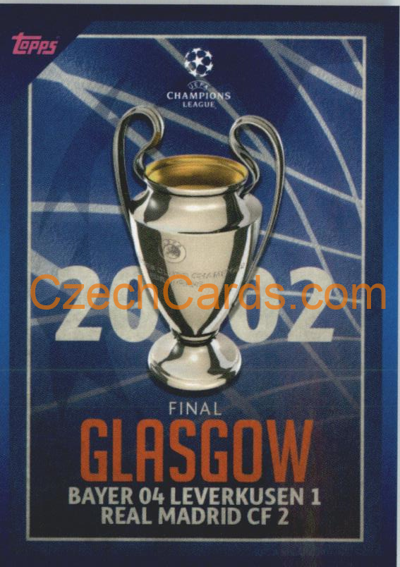 2002 Final Glasgow 2021/22 Topps UCL Sticker #14
