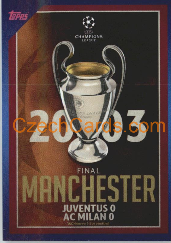2003 Final Manchester 2021/22 Topps UCL Sticker #15