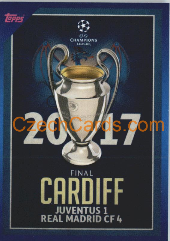 2017 Final Cardiff 2021/22 Topps UCL Sticker #29