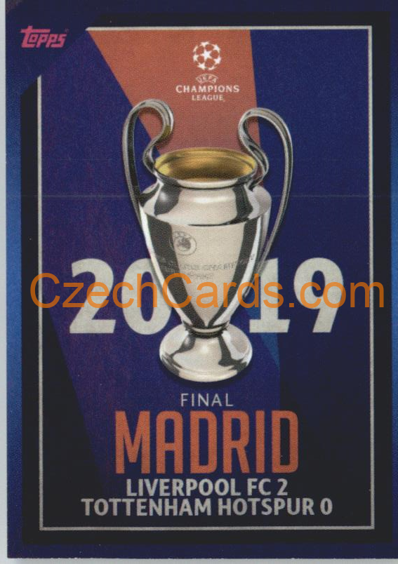 2019 Final Madrid 2021/22 Topps UCL Sticker #31