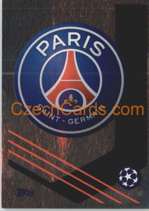 Paris Saint-Germain Badge 2021/22 Topps UCL Sticker foil #36