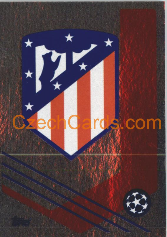 Atlético de Madrid Badge 2021/22 Topps UCL Sticker foil #39