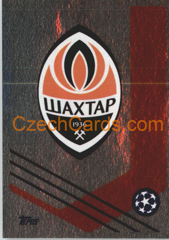 FC Shakhtar Donetsk Badge 2021/22 Topps UCL Sticker foil #49