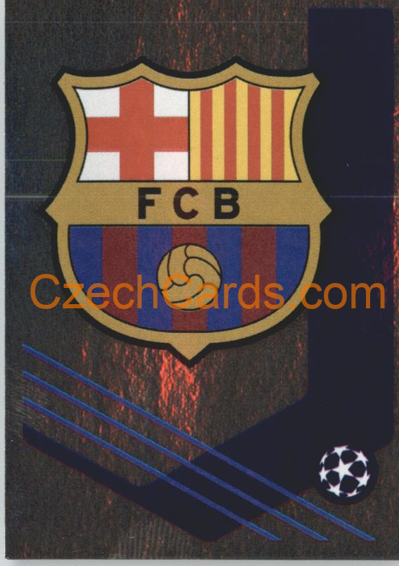 FC Barcelona Badge 2021/22 Topps UCL Sticker foil #52