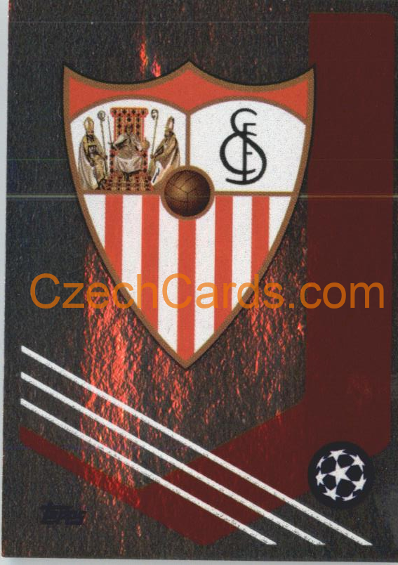 Sevilla FC Badge 2021/22 Topps UCL Sticker foil #60