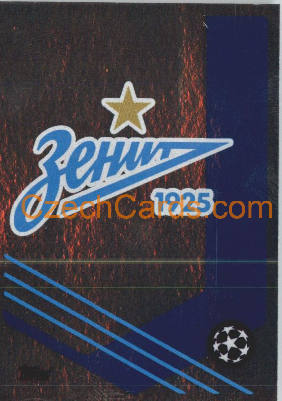 FC Zenit Badge 2021/22 Topps UCL Sticker foil #65