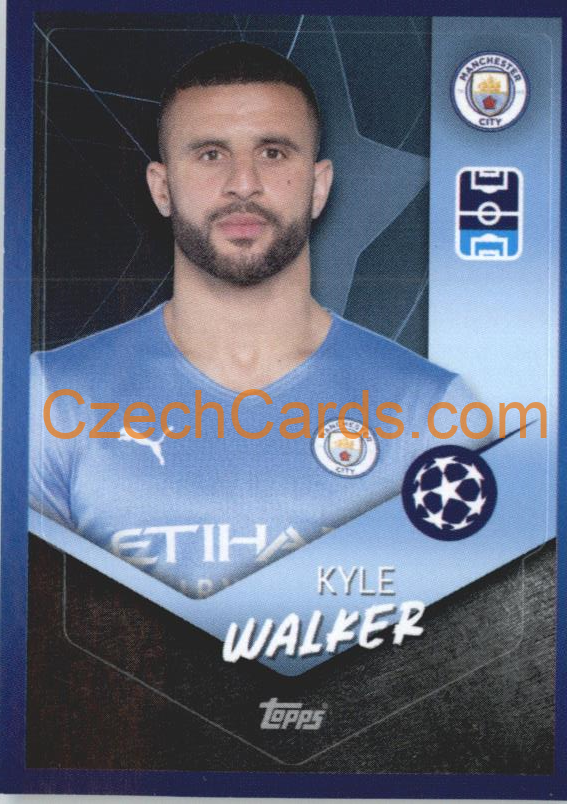 Kyle Walker 2021/22 Topps UCL Sticker #71