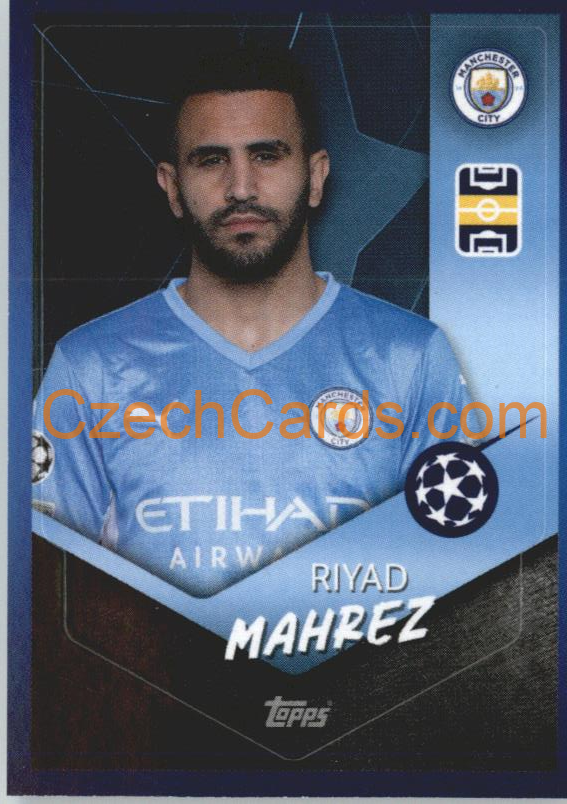 Riyad Mahrez 2021/22 Topps UCL Sticker #81