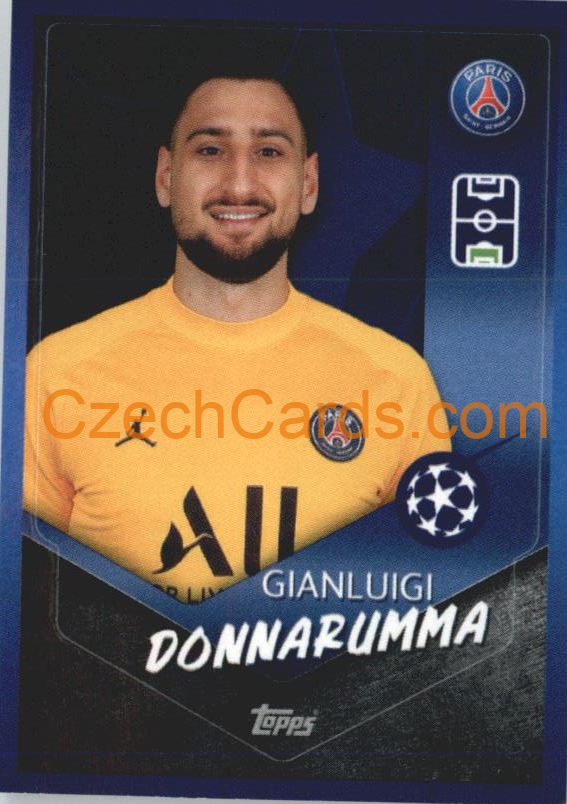 Gianluigi Donnarumma 2021/22 Topps UCL Sticker #88