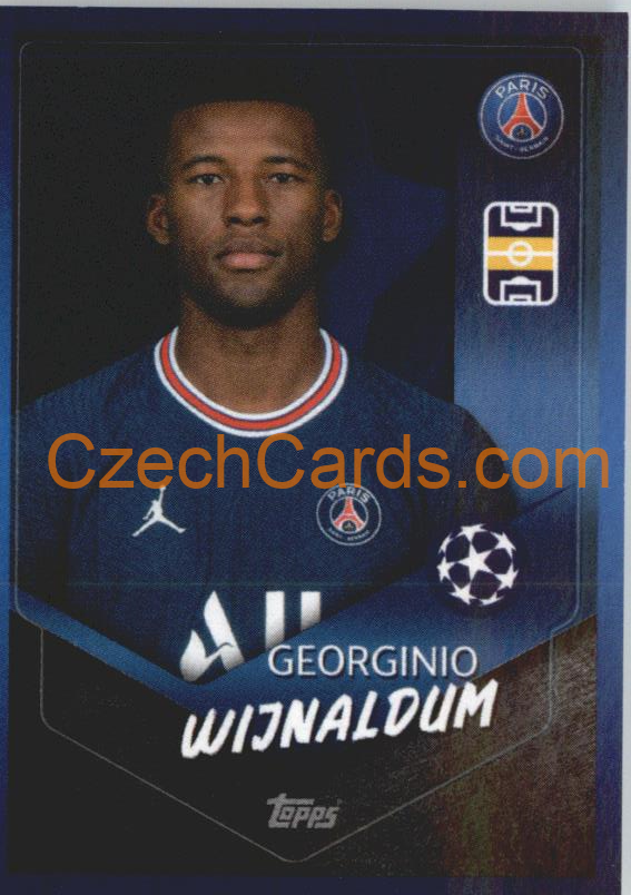 Georginio Wijnaldum 2021/22 Topps UCL Sticker #98