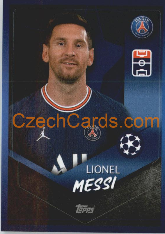 Lionel Messi 2021/22 Topps UCL Sticker #99